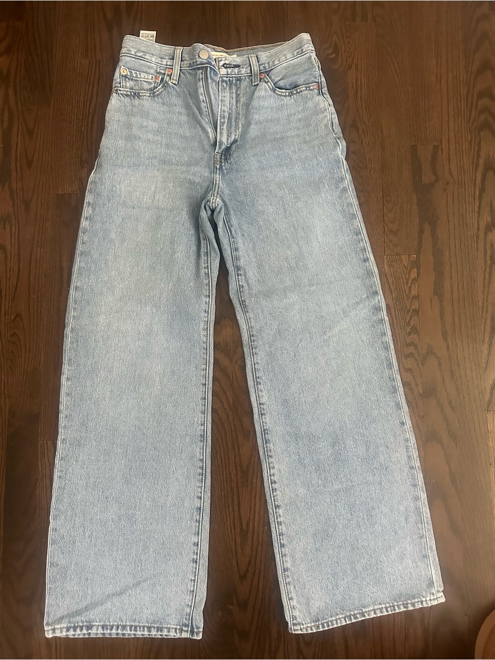 Levi's Light Wash Wide Leg Jeans
